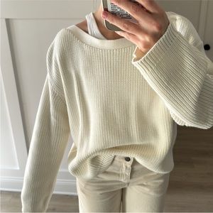 Jenni Kayne cotton boatneck sweater